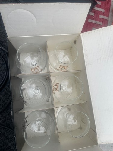 Cognac brandy glasses - (set, of