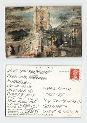 Vintage postcard john - postcard, piper
