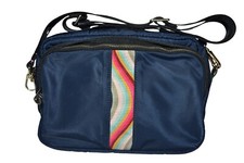 Paul Smith Mainline Womens Swirl Panel Navy Nylon Cross Body Bag Brand New   
