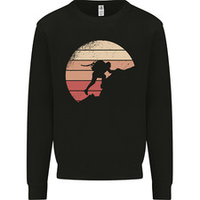 Rock Climber Climbing Mountaineering Mens Sweatshirt Jumper
