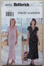 Butterick 6056 womens sewing patterns UNCUT Dresses sizes 8, 10, 12