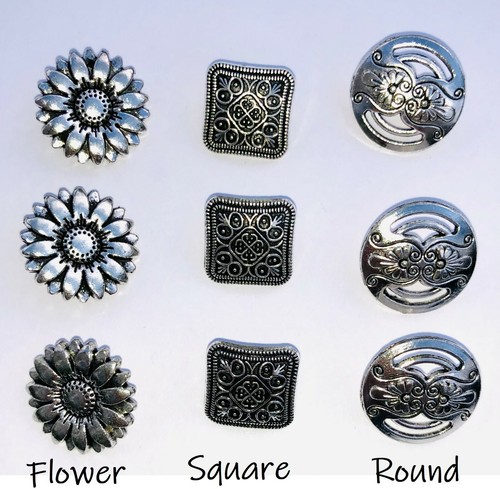 Antique silver metal buttons - antique,