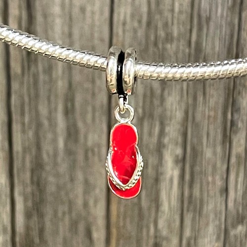 Beach flip flop - beach, red