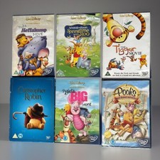 Disney Winnie The Pooh Tigger Piglet DVD Animated Film Bundle X6