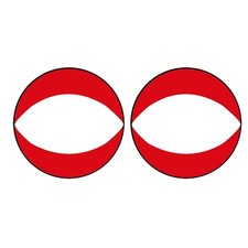 Red kayak sail - red, paddle