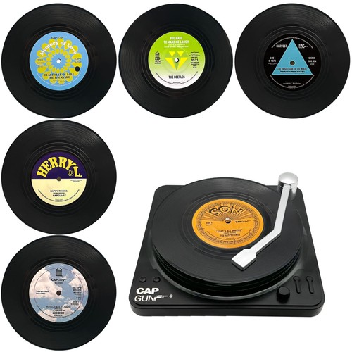 Vinyl record coasters set - set, of