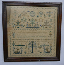 antique schoolgirl sampler