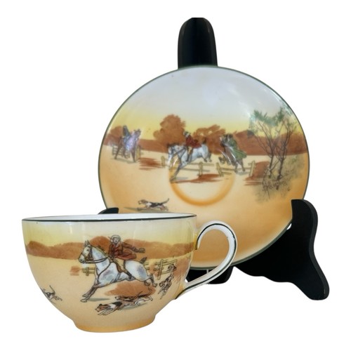 Antique fox hunt teacup - hunt,