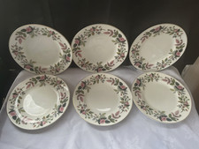 6 x Vintage Wedgwood Hathaway