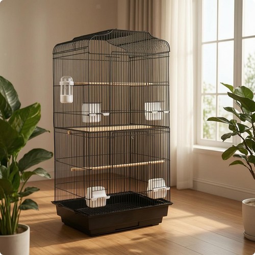 Metal aviary cage tall - metal,