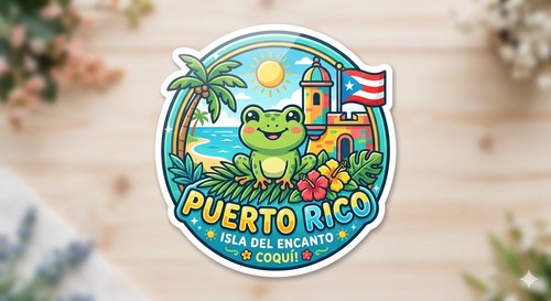 Puerto rico decal - puerto, sticker