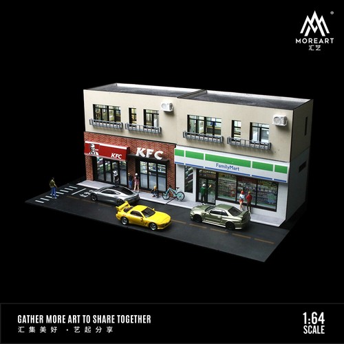 Diorama car garage model - diorama,