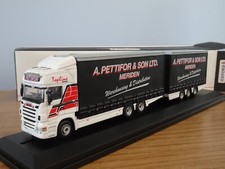 OXFORD A PETTIFOR & SON MERIDEN SCANIA R DRAWBAR TRUCK MODEL 76DBU002 1:76