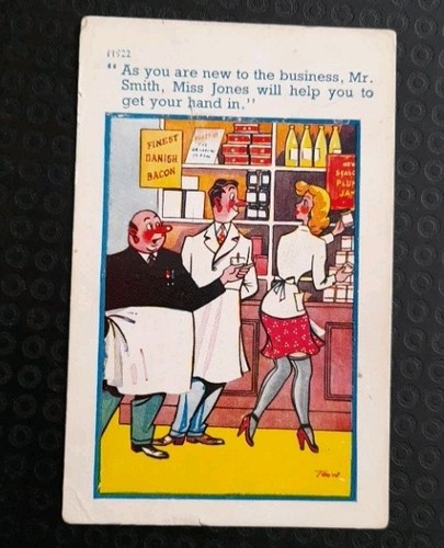 Saucy comic postcard - saucy,