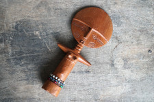 Vintage African Ashanti Akuaba Carved Wooden Fertility Doll Figure