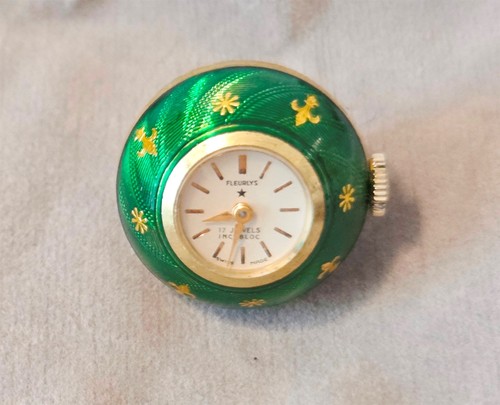 Vintage fleurlys pendant watch - vintage,