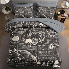 7 Pcs Queen Size Comforter Set with 2 Pillowcases & 2 Shams, Chemistry Scienc...