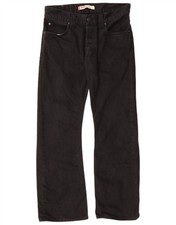 LEVI'S Mens 512 Bootcut Jeans W32 L30  Black Cotton DB02