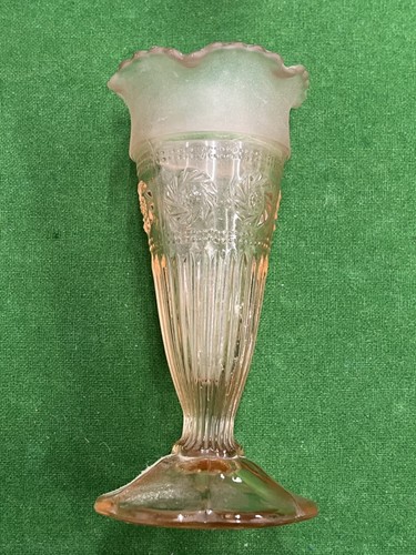 Vintage pink frosted glass - frosted,