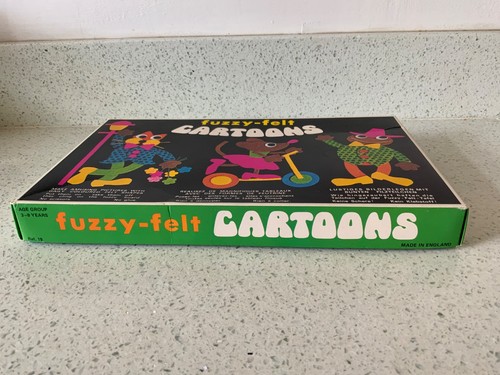 Fuzzy felt cartoons 1970s - fuzzy,