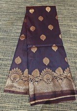 Katan Silk Saree purple dual