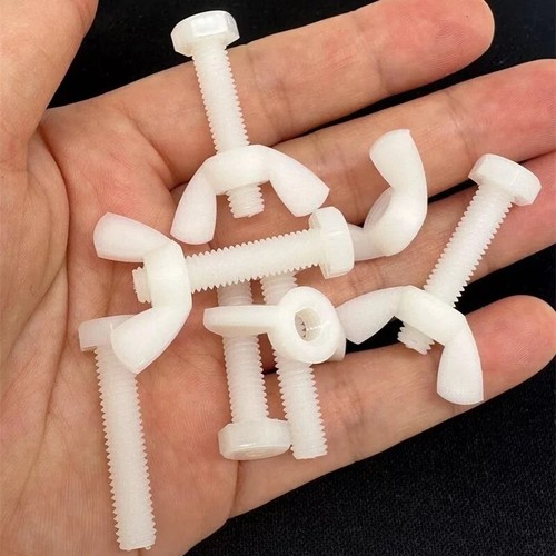 Nylon plastic hex bolt fully - nylon,