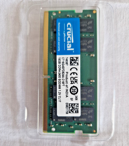 Crucial 16gb ddr4 2400 laptop - crucial, ddr4-2400