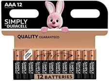 Duracell Simply AAA Batteries - 12 Pack