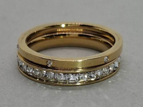 Gold stainless steel - stainless, cz
