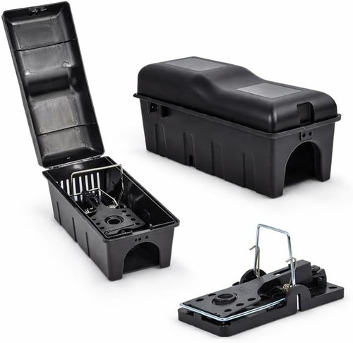 Tamper resistant rat trap box - trap,