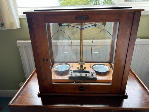 Antique analytical balance - antique,