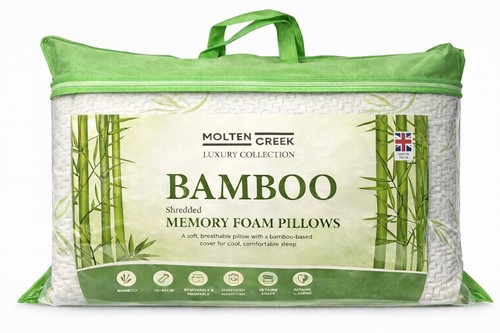 Bamboo memory foam pillow - bamboo,