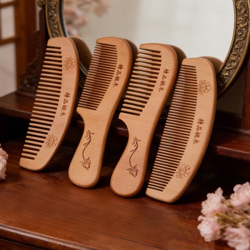 Natural wooden comb most - 4,