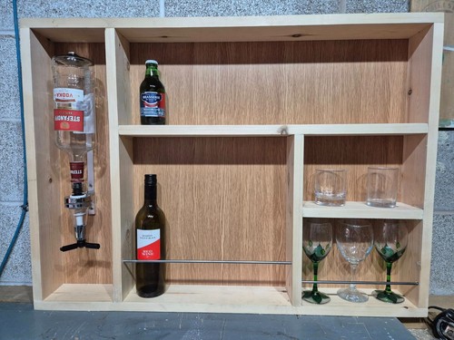 Wall mounted drinks - mounted, bar