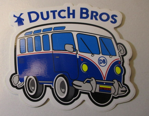 Dutch bros coffee sticker - sticker, old