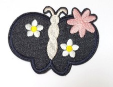 BLUE DENIM EMBROIDERED