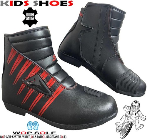 Kids real leather motorbike - leather,