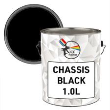 Chassis Jet Black Vehicle Paint,  Commercial Anti-Corrosive 1 Litre (Next Day)