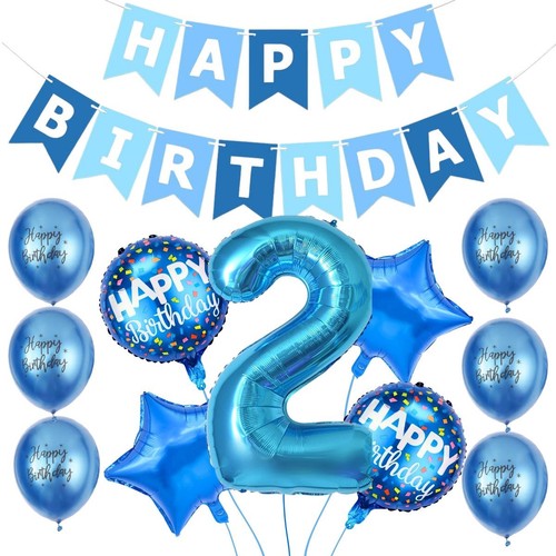 Boy 2nd birthday decorations - boy,