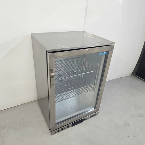 Back bar cooler - hinged, door