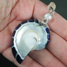 925 Sterling Silver Large Blue