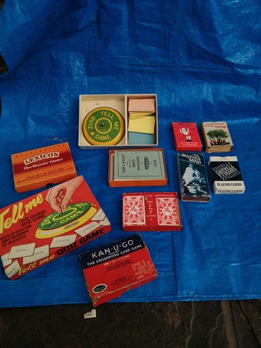 Mixed vintage card games - vintage, board