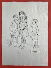 Arthur Rackham Drawing on