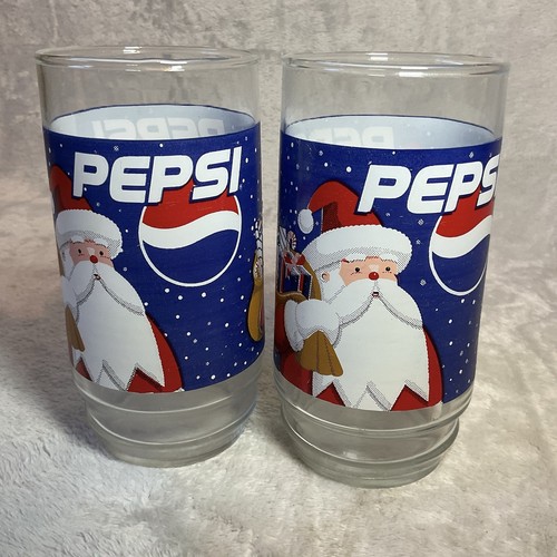 Vintage pepsi glass tumblers - glass,