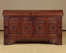 Antique Carved Oak Coffer