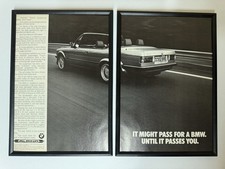FRAMED 1987 E30 Alpina BMW C2 2.7 Convertible Magazine Advert Poster Retro
