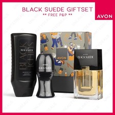 Avon black suede 3pc gift - avon,