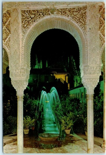 Postcard lighted gardens - postcard,