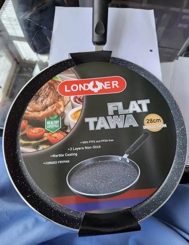 Nonstick tawa deep pan 28 - tawa, pan,
