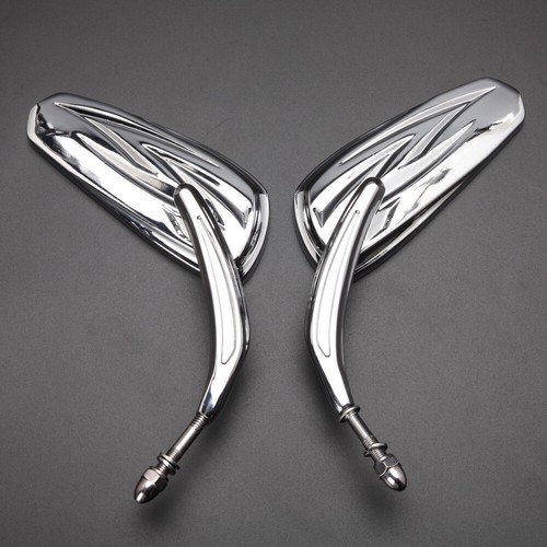 Chrome motorcycle rear view - rear,